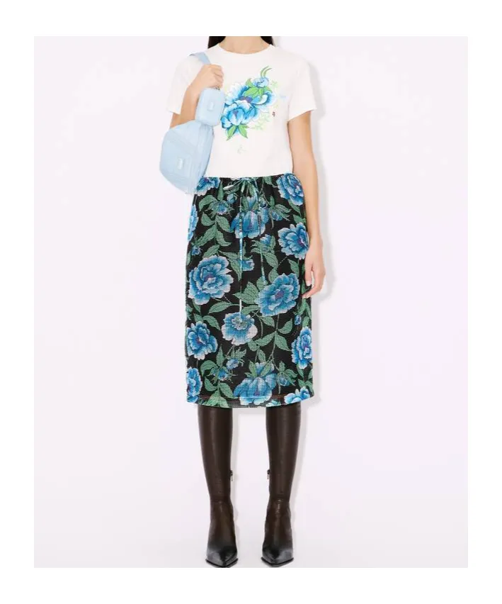 Kenzo Peonies Skirt