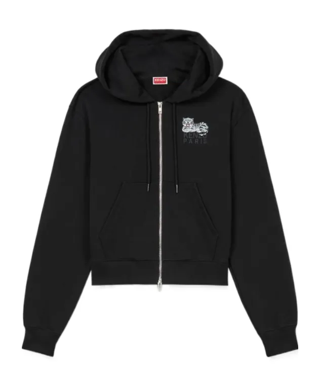 Happy Tiger Zipped Hoodie