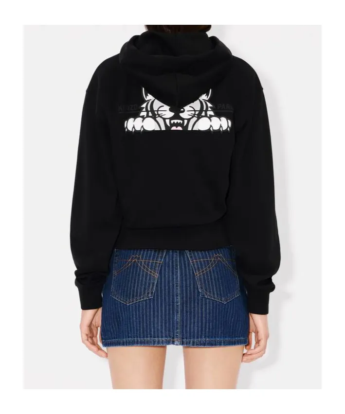 Happy Tiger Zipped Hoodie
