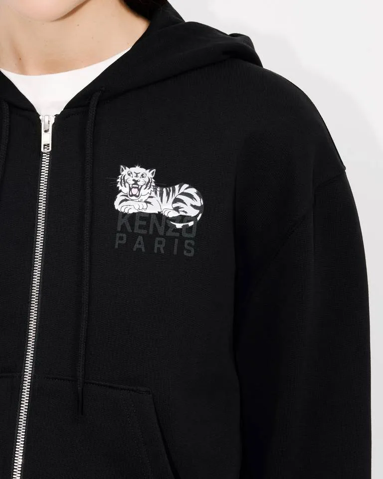 Happy Tiger Zipped Hoodie