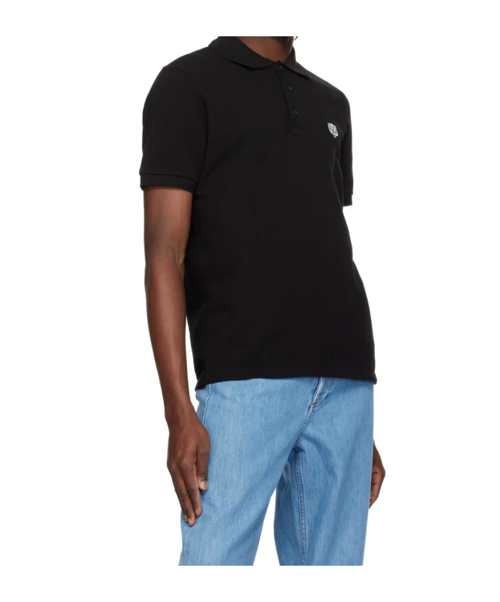 Happy Tiger Embroidered Slim Polo Shirt