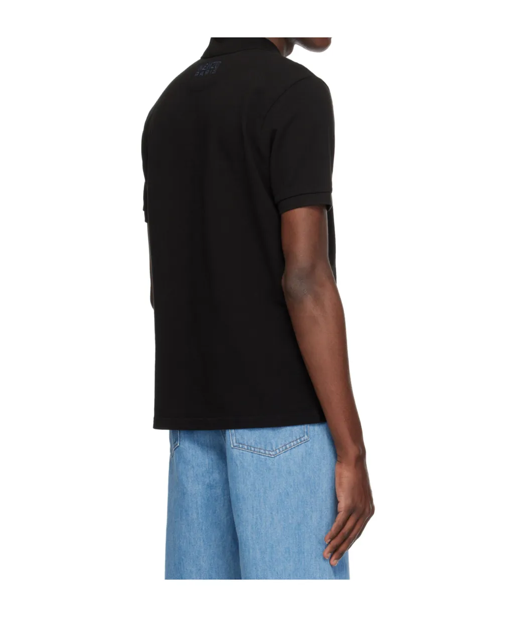 Happy Tiger Embroidered Slim Polo Shirt