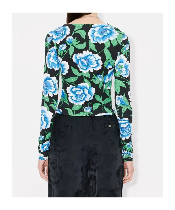 Floral Printed V-Neck Cardigan