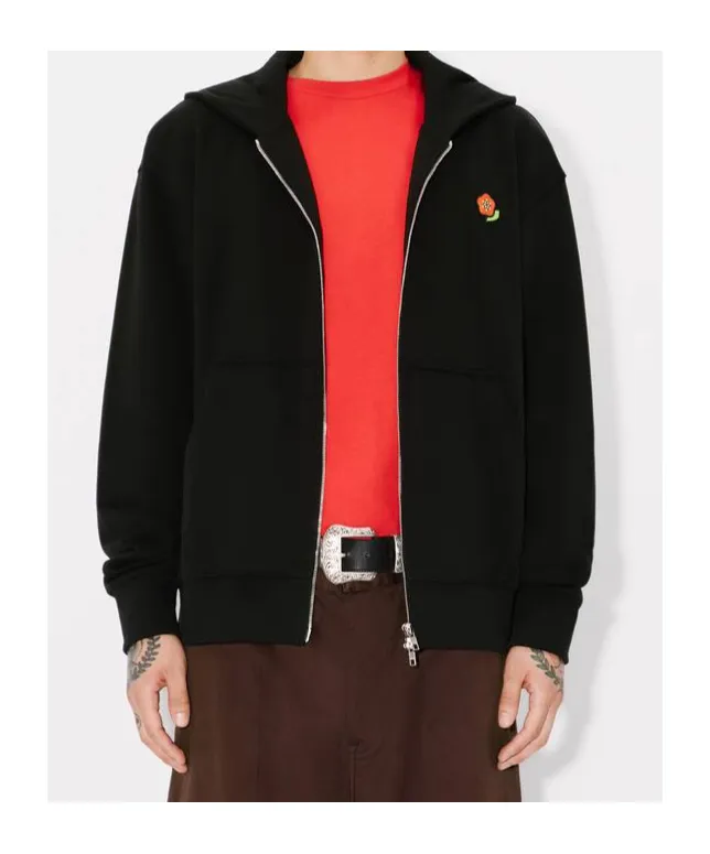 Embroidered Zipped Hoodie