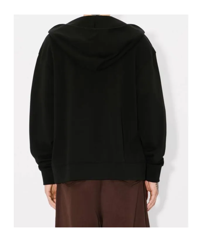 Embroidered Zipped Hoodie