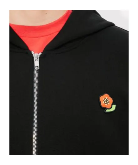 Embroidered Zipped Hoodie