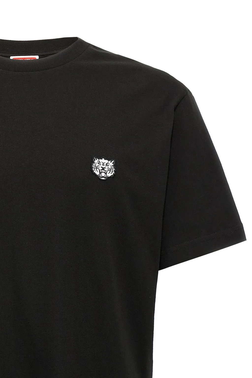 Lucky Tiger Embroidered Crewneck T-Shirt