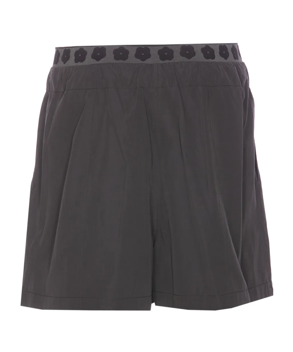 Boke Flower Patch Drawstring Shorts