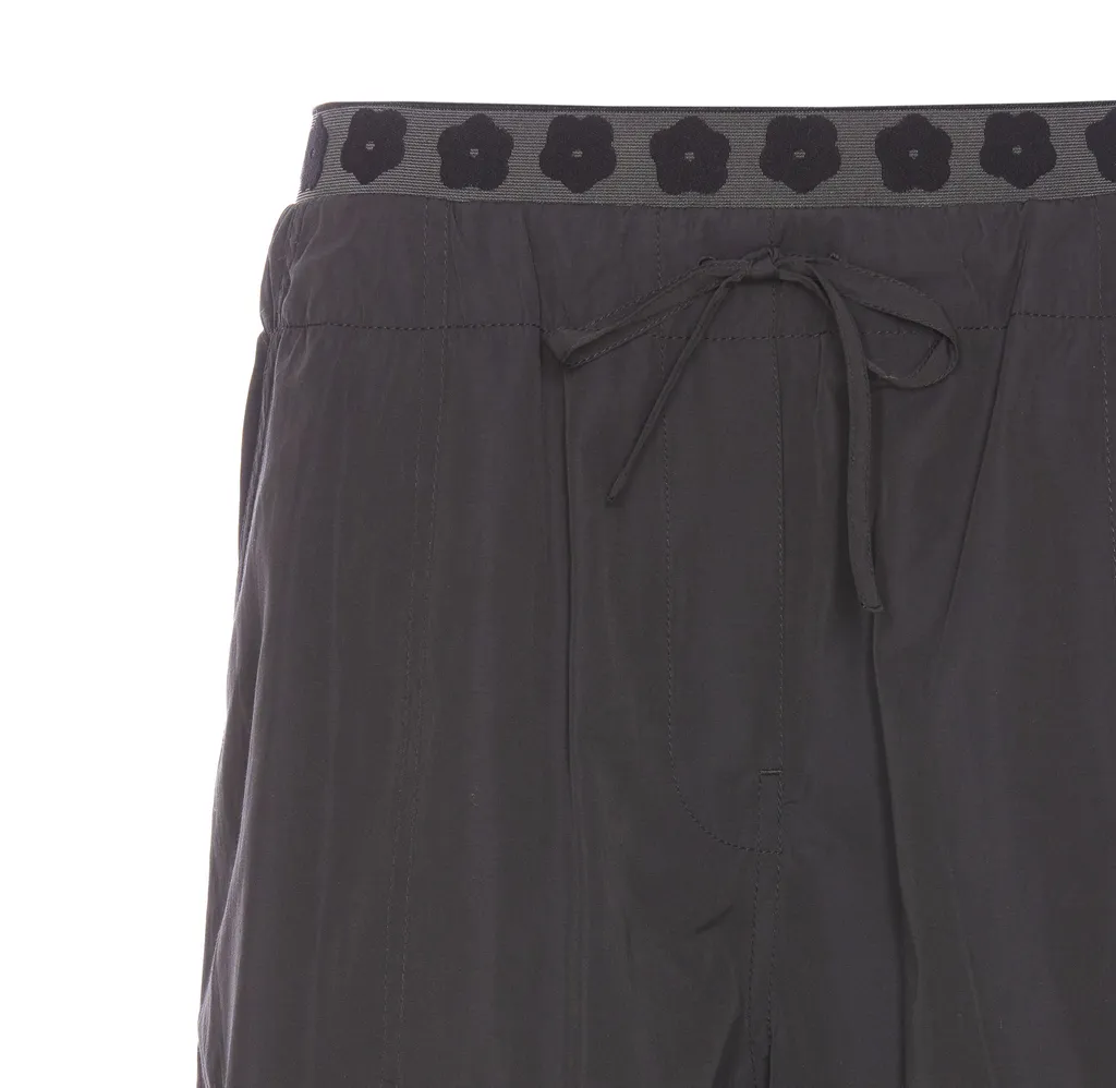 Boke Flower Patch Drawstring Shorts