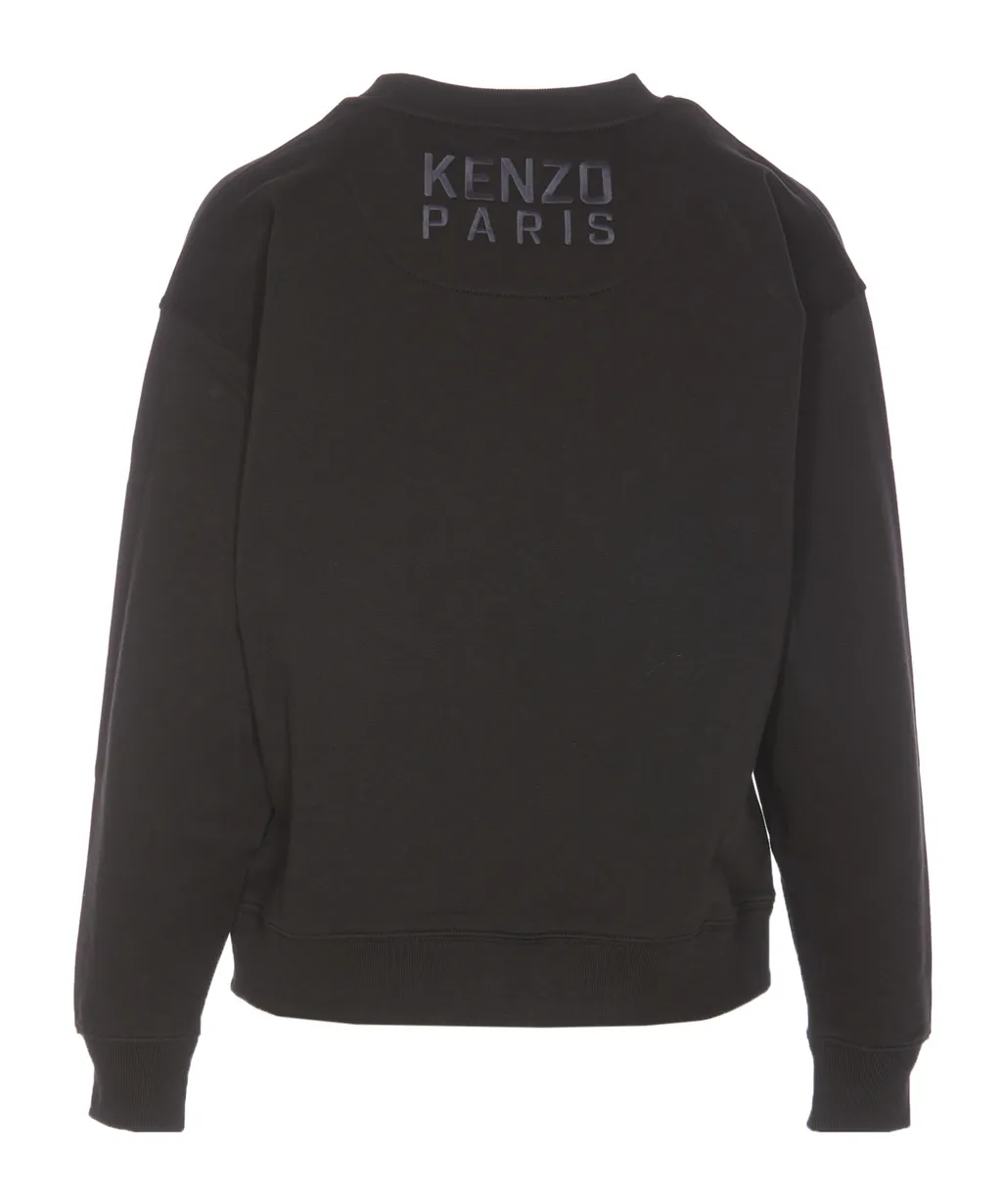 Tiger Embroidered Crewneck Sweatshirt