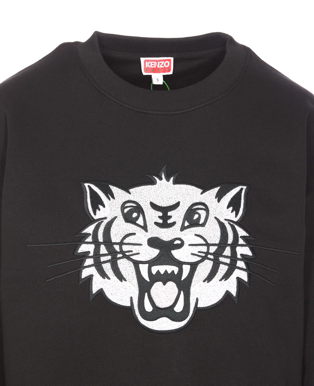 Tiger Embroidered Crewneck Sweatshirt
