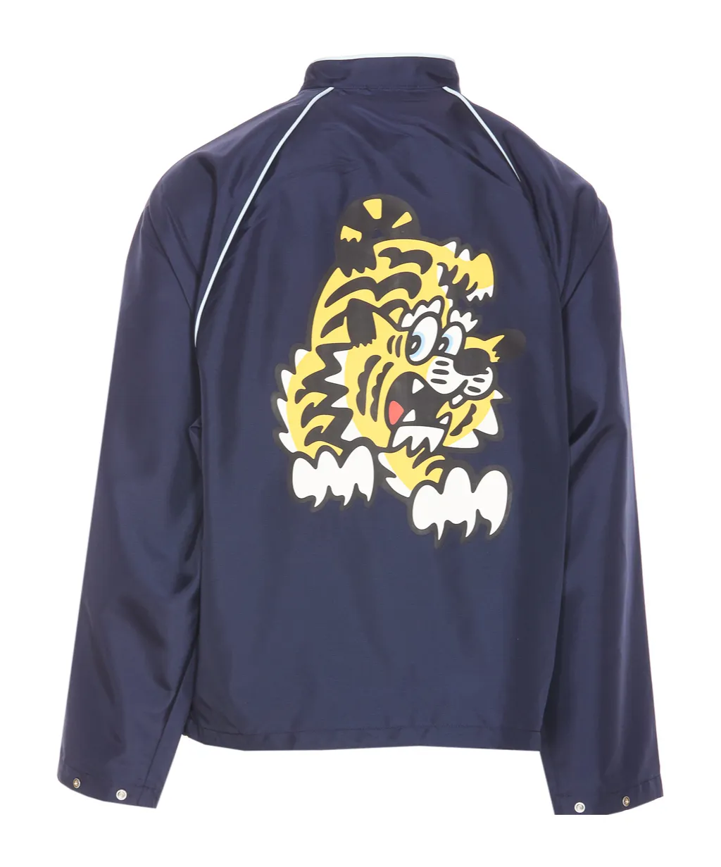 Logo Printed Zip-Up Jacket