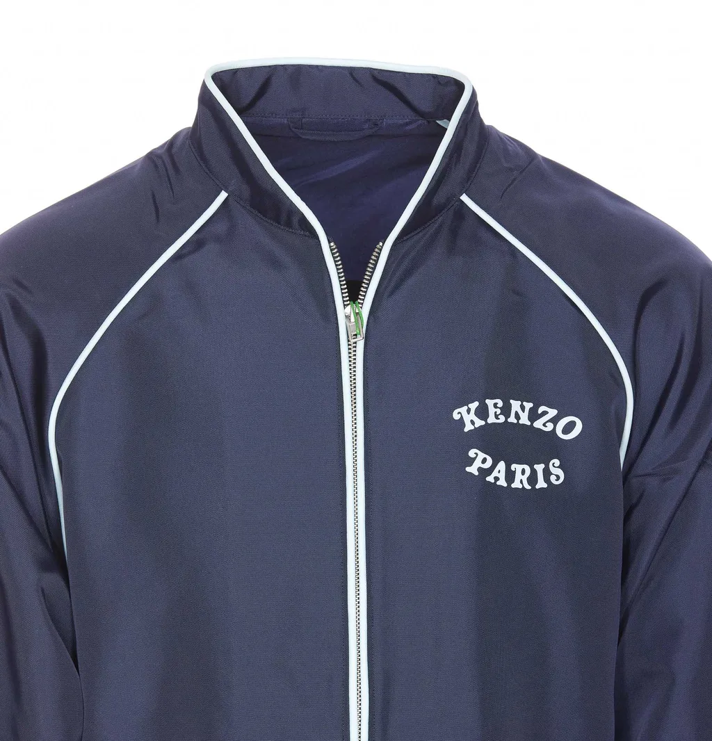 Logo Printed Zip-Up Jacket