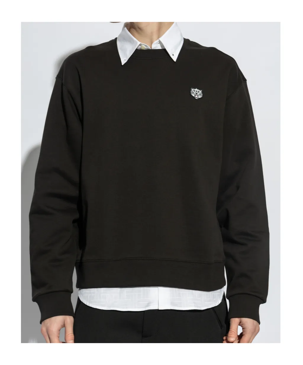 Logo Patch Crewneck Sweatshirt