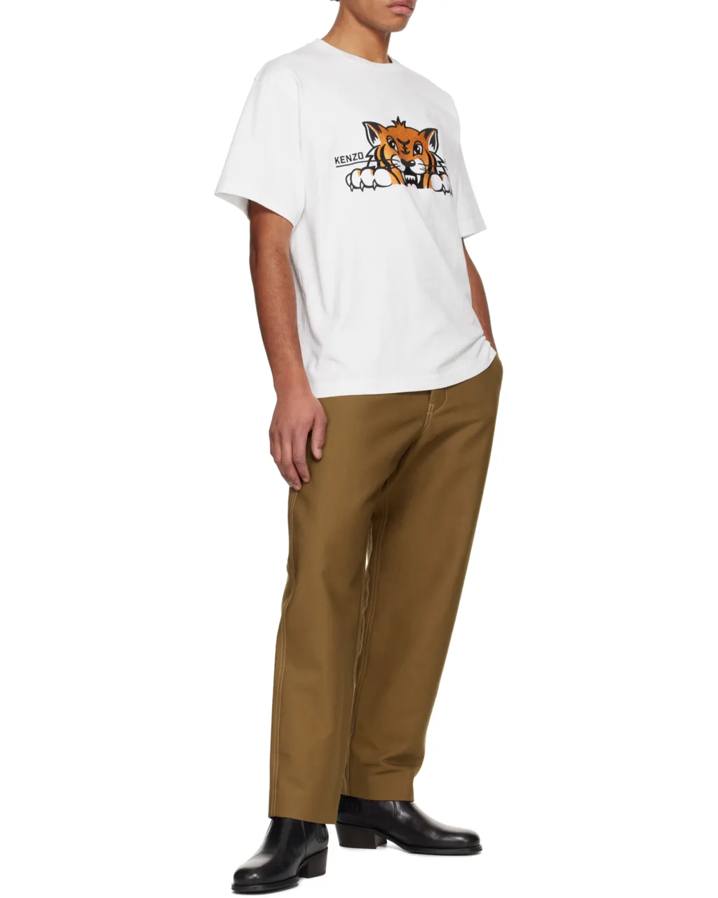 Gots Happy Tiger Crewneck T-Shirt