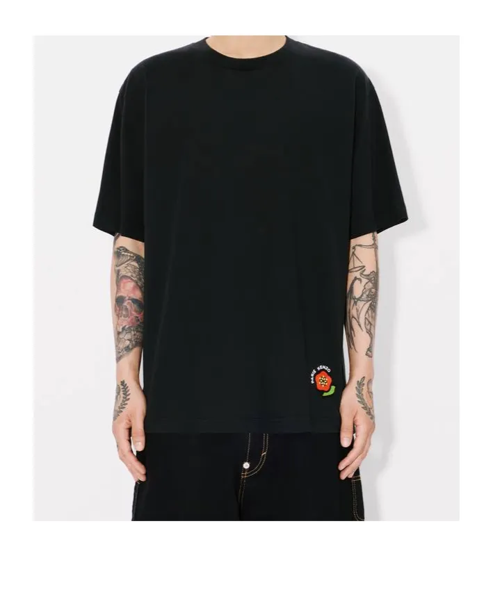 Pop-Embroidered Oversized T-Shirt