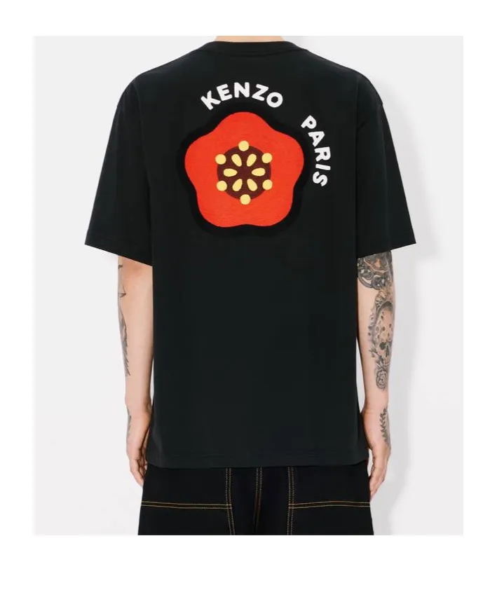 Pop-Embroidered Oversized T-Shirt