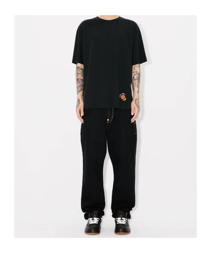 Pop-Embroidered Oversized T-Shirt