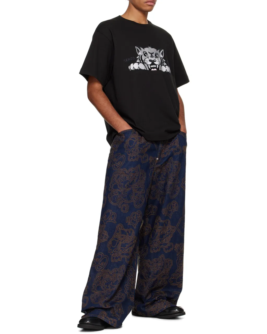 Gots Happy Tiger Crewneck T-Shirt