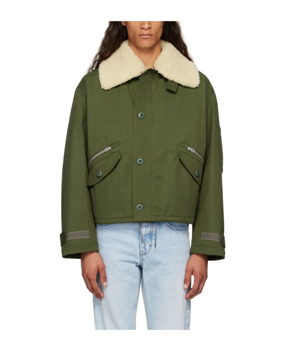 Lapel Logo Casual Jacket