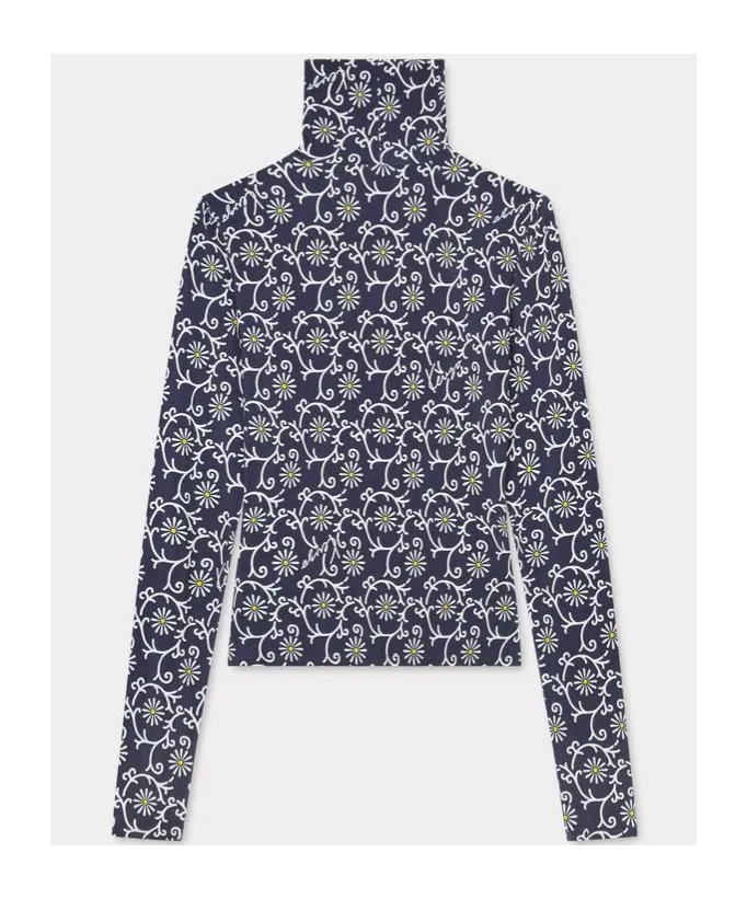 Marguerite All-Over Turtle Neck