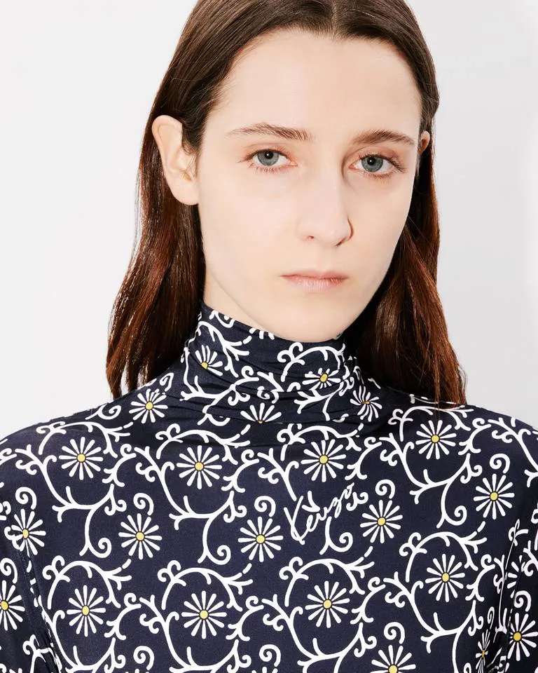Marguerite All-Over Turtle Neck