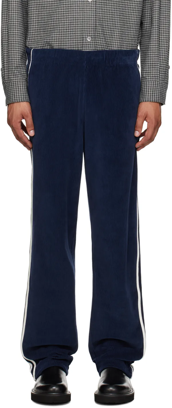 Boke Flower Patch Straight-Leg Corduroy Trousers