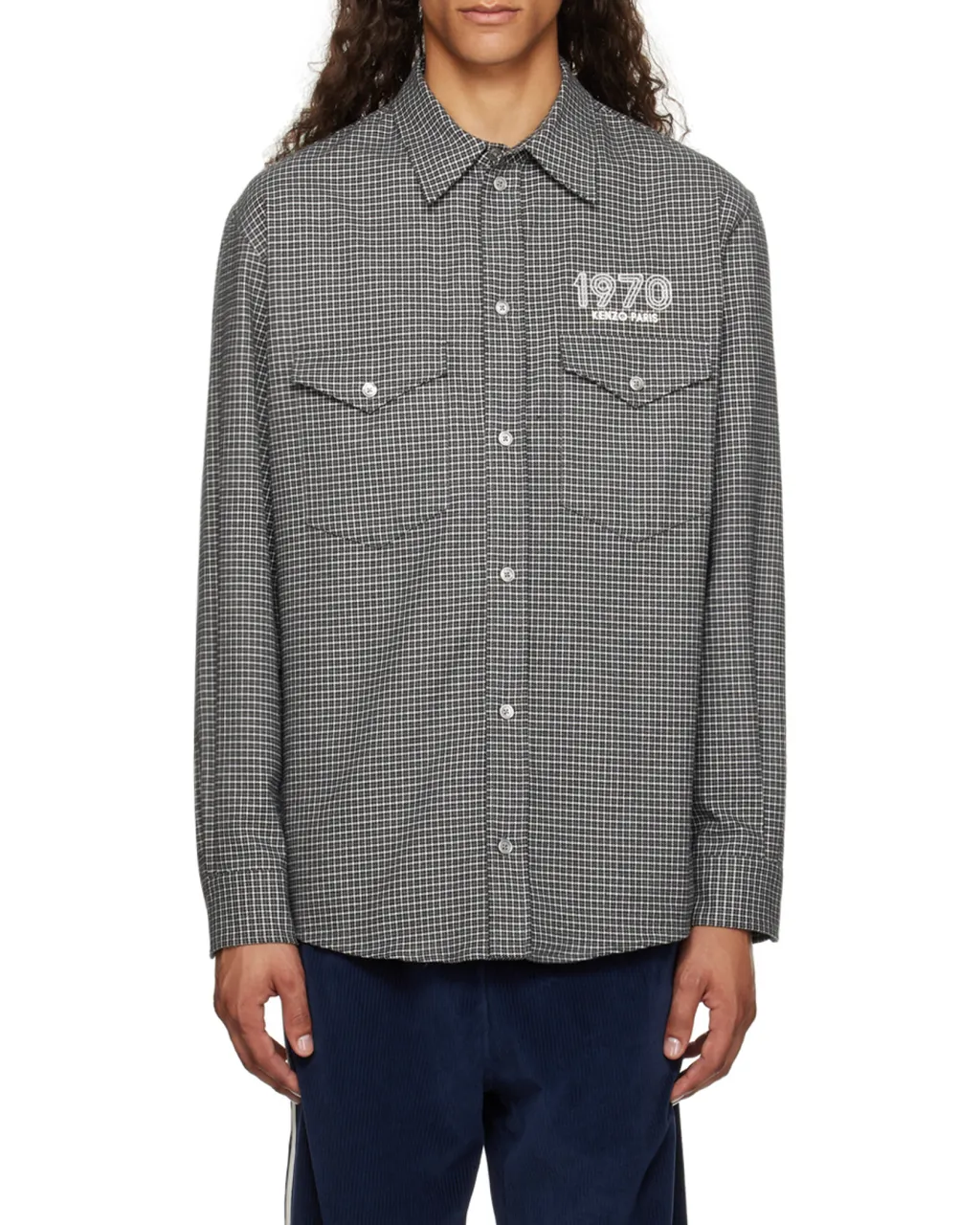 Logo Detailed Plaid Shirt