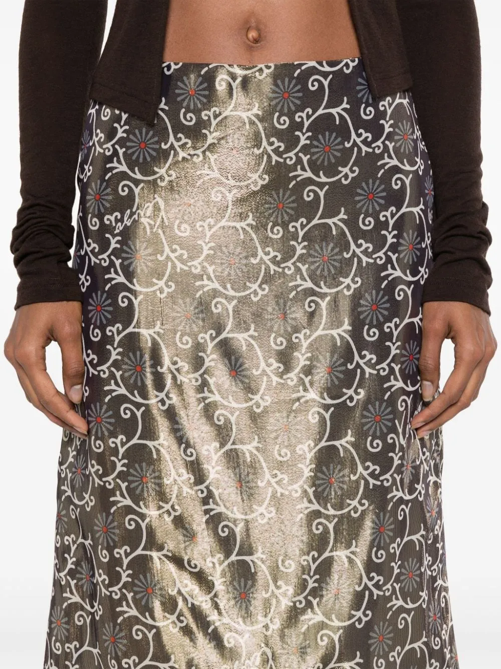 Kenzo Marguerite Straight Midi Skirt