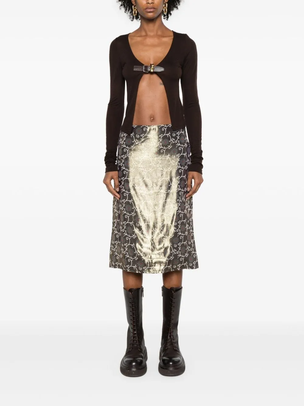 Kenzo Marguerite Straight Midi Skirt