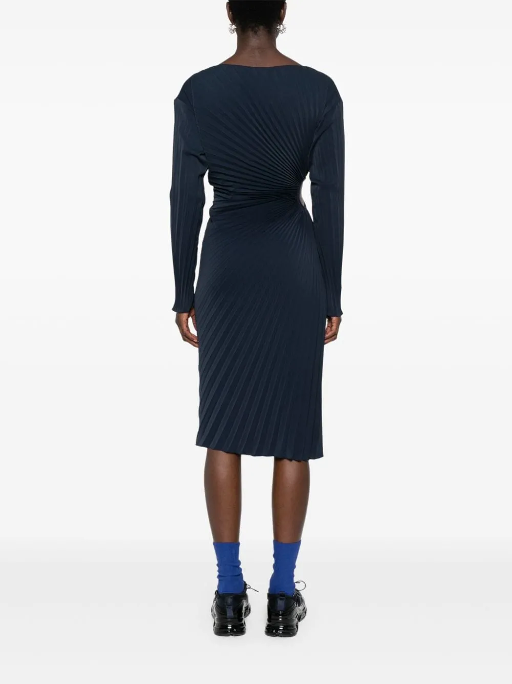 Sun-Ray Pleats Long Dress