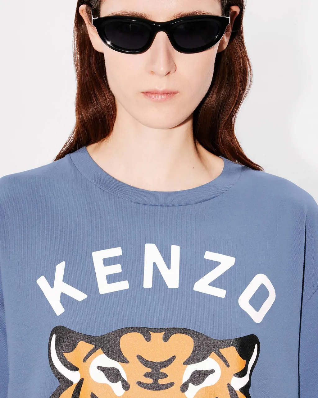 Lucky Tiger Printed Crewneck T-Shirt