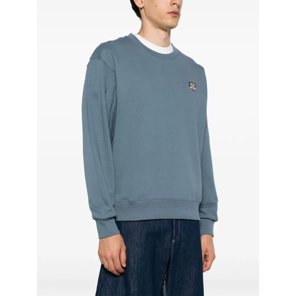 Lucky Tiger Embroidered Crewneck Sweatshirt