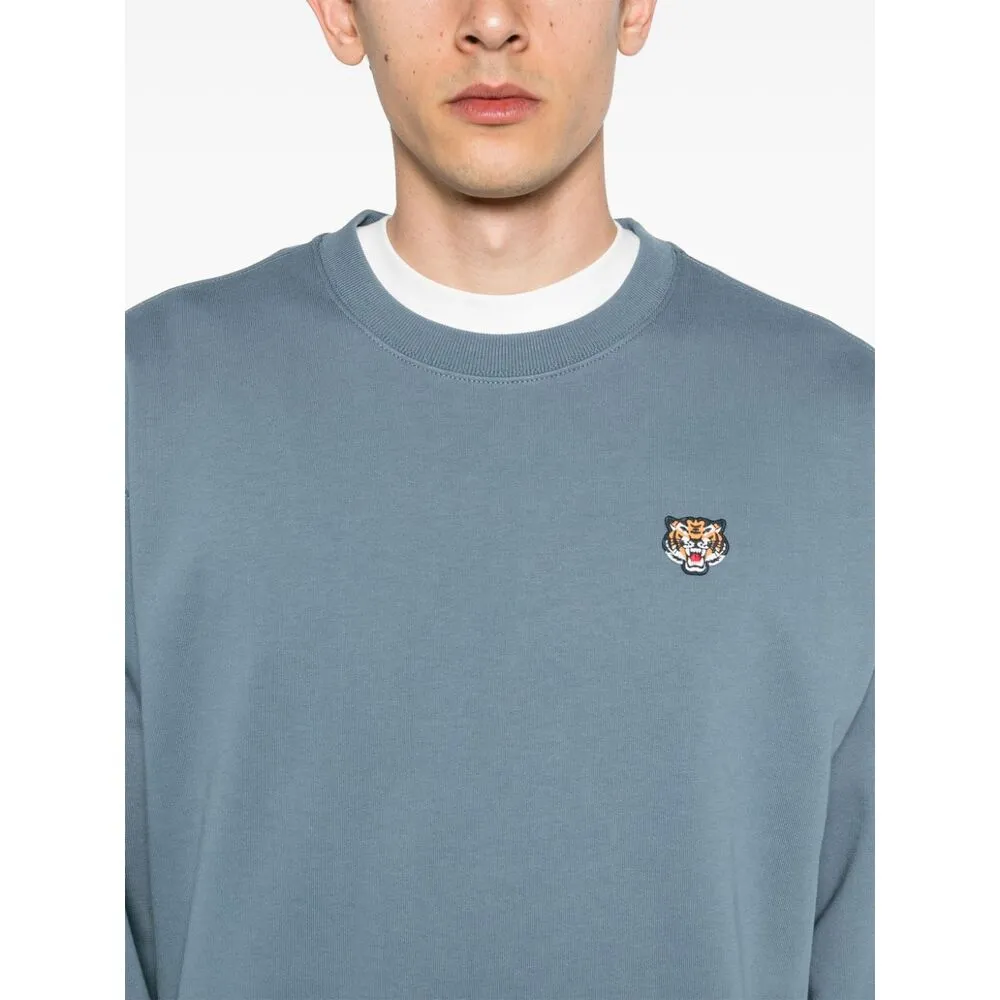 Lucky Tiger Embroidered Crewneck Sweatshirt