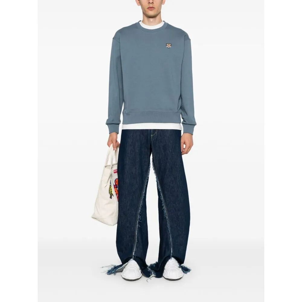 Lucky Tiger Embroidered Crewneck Sweatshirt