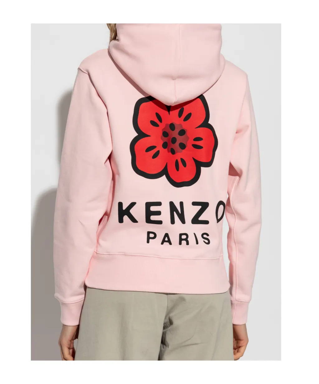 Logo Patch Drawstring Hoodie