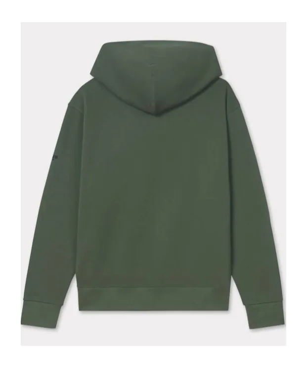 Boke Flower Embroidered Zipped Hoodie