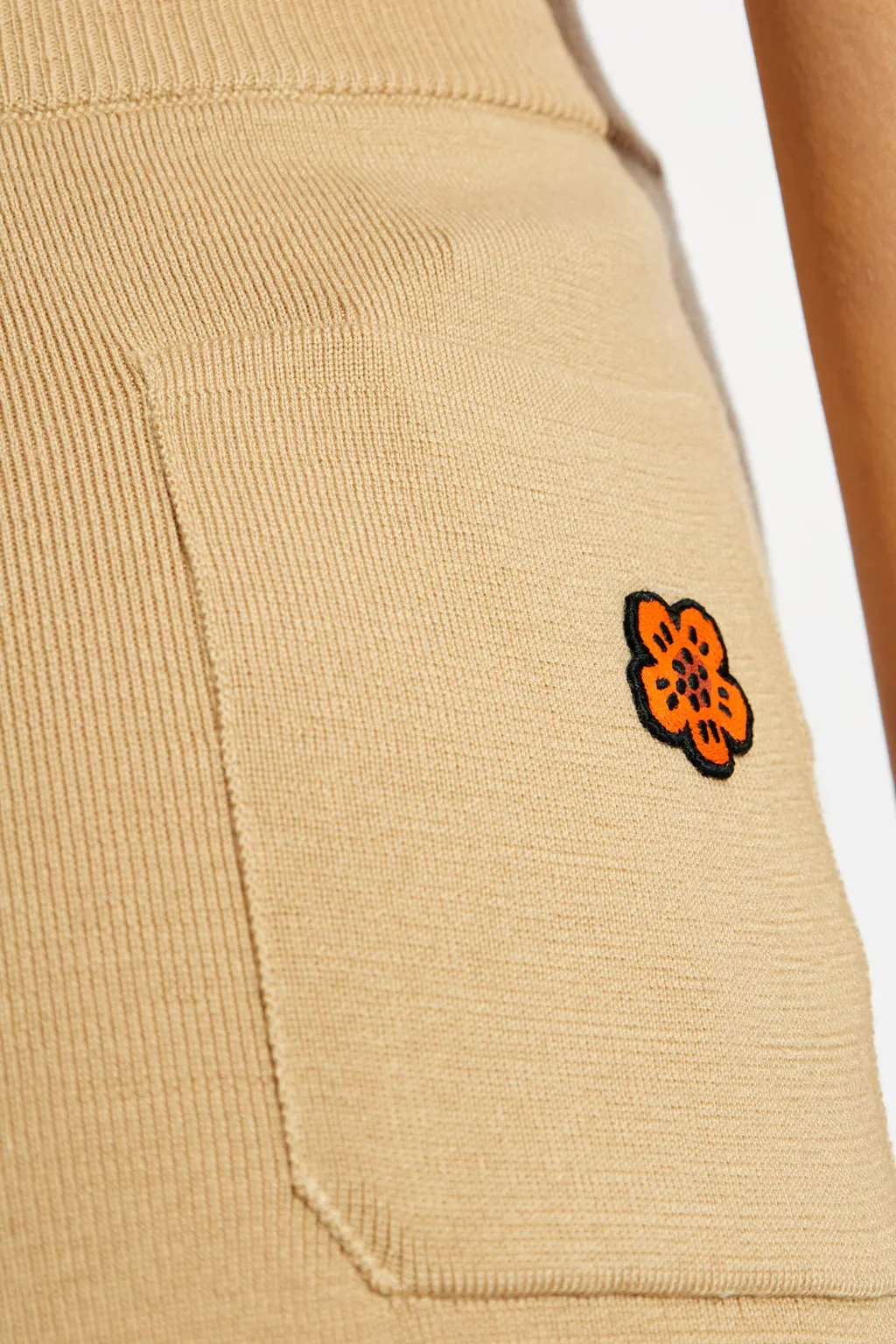 Logo Patch Cropped Trousers