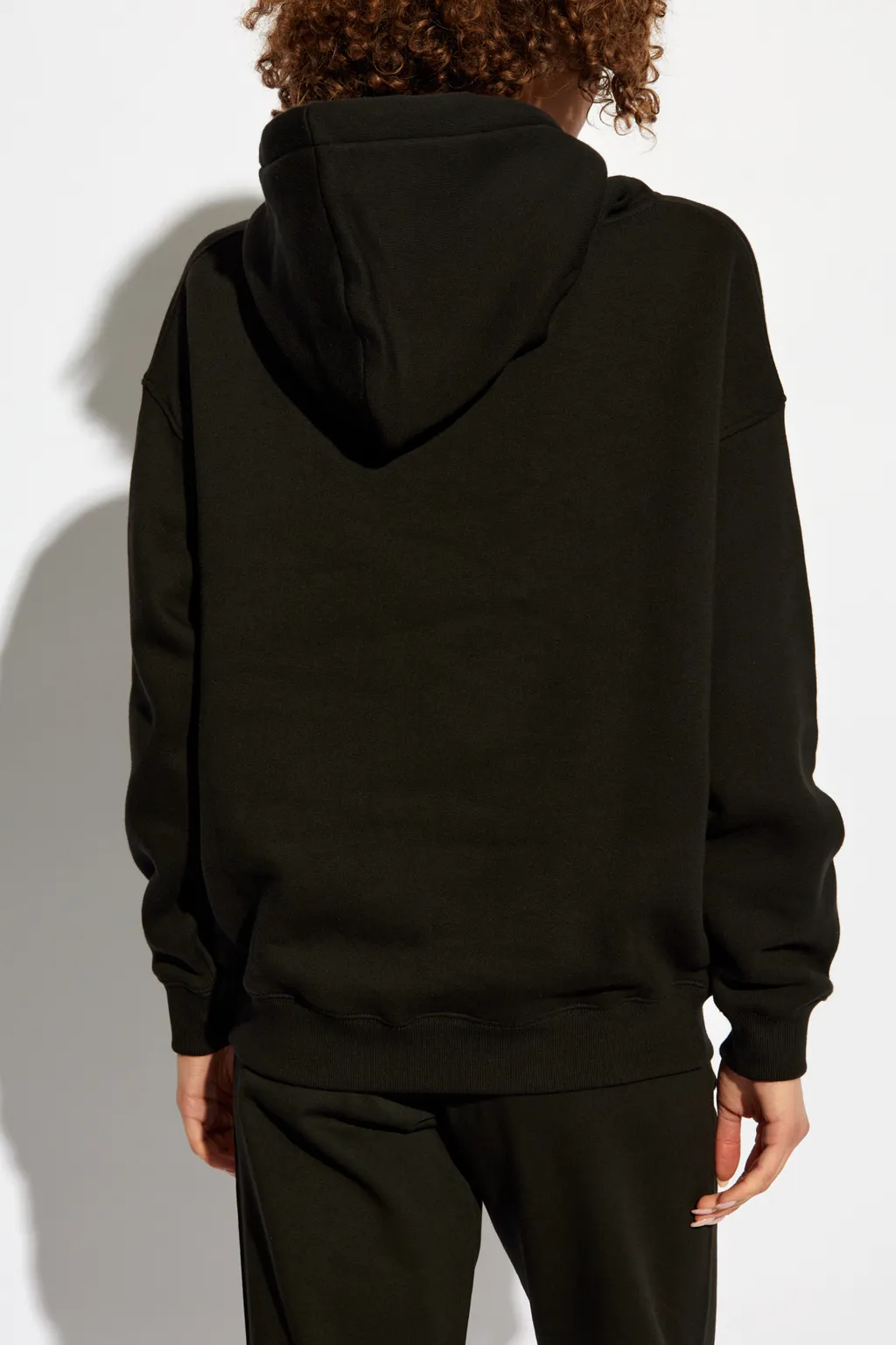 Logo Embroidered Drawstring Hoodie