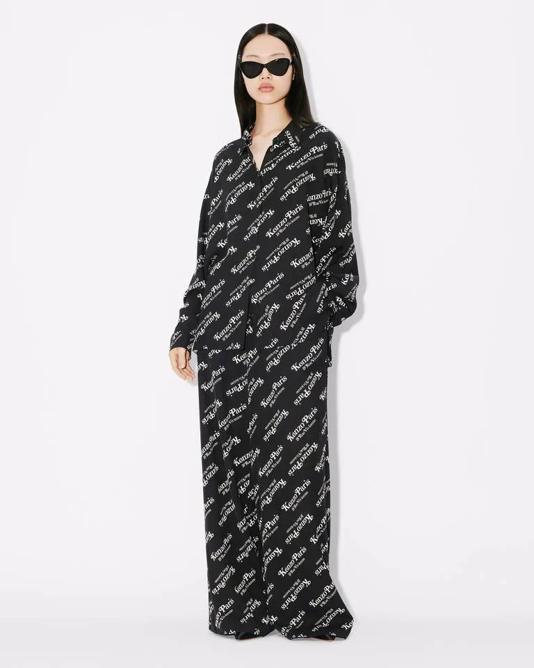 Verdy Logo-Printed Wide Leg Pajama Pants