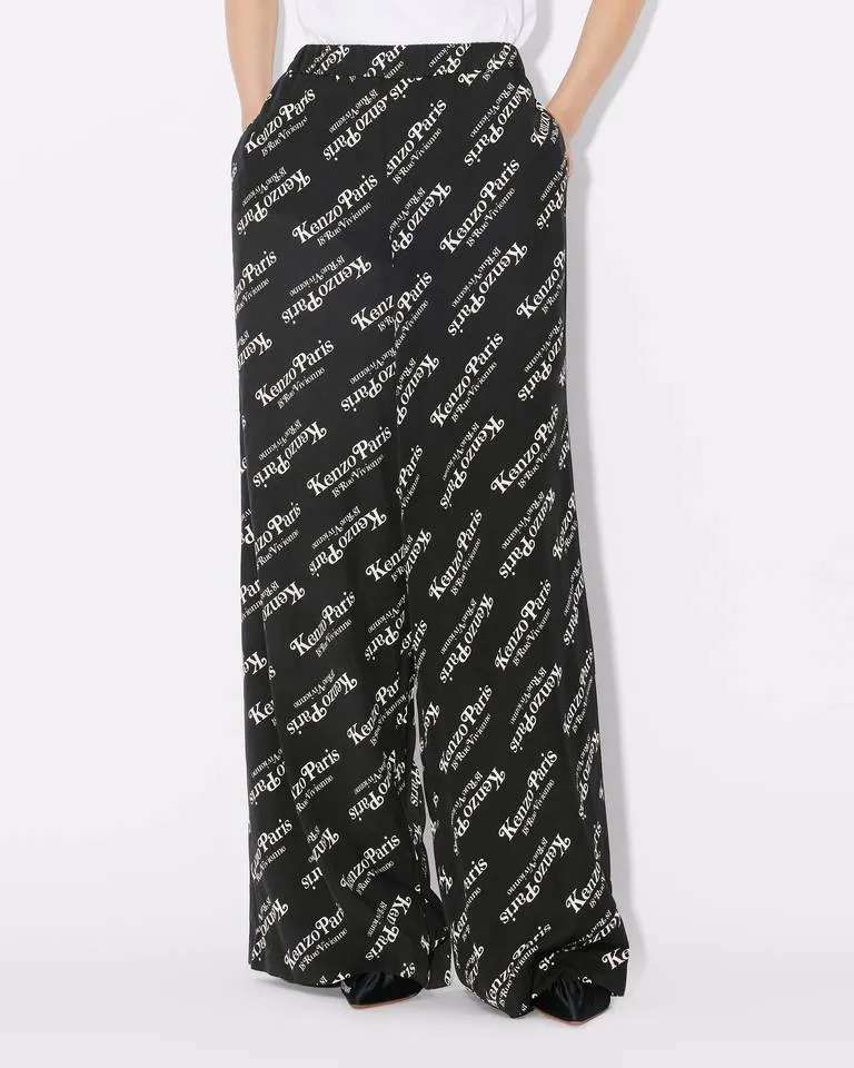 Verdy Logo-Printed Wide Leg Pajama Pants