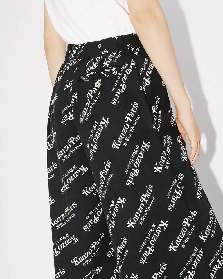 Verdy Logo-Printed Wide Leg Pajama Pants
