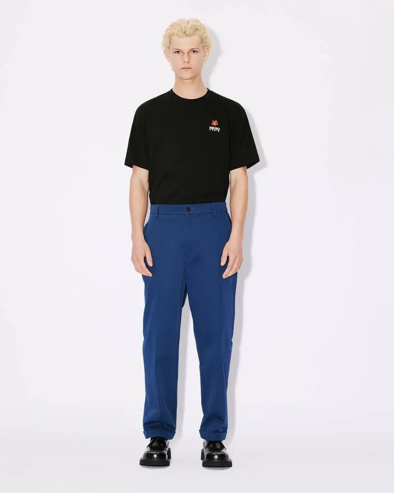 Straight-Leg Turn-Up Cuff Trousers