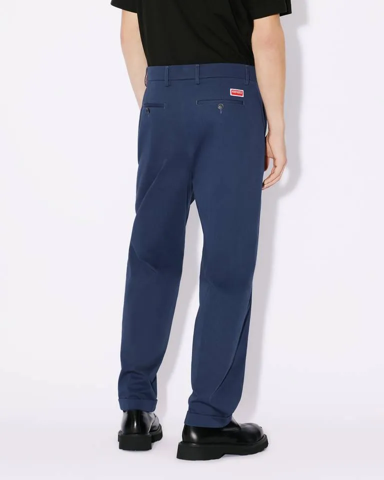 Straight-Leg Turn-Up Cuff Trousers