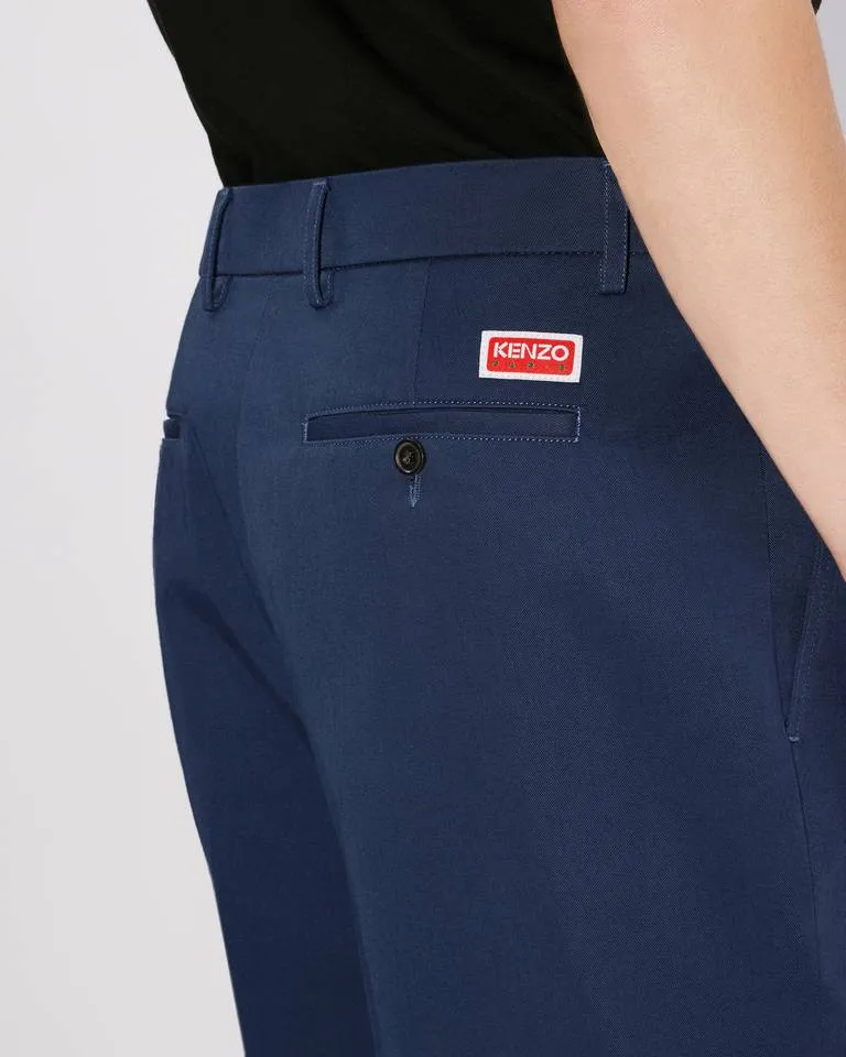 Straight-Leg Turn-Up Cuff Trousers