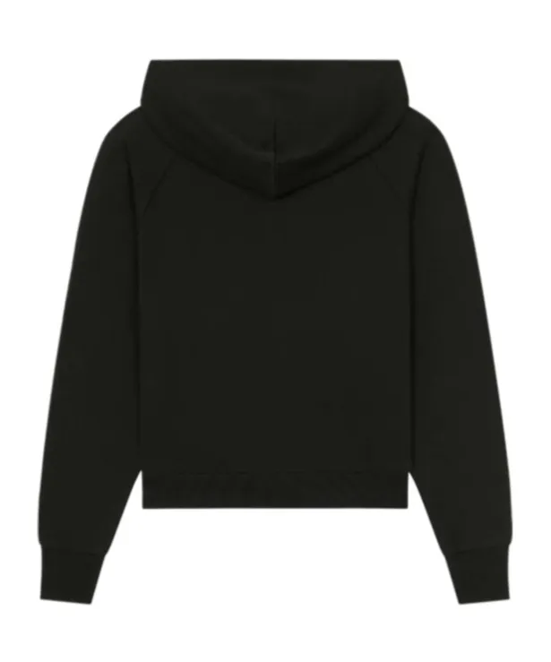Boke Flower Crest Hooded Embroidered Zip-Up Cardigan