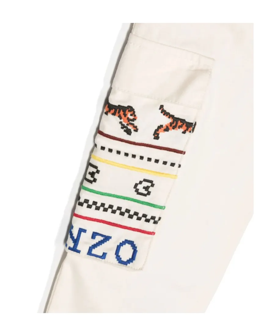 Logo Embroidered Casual Pants
