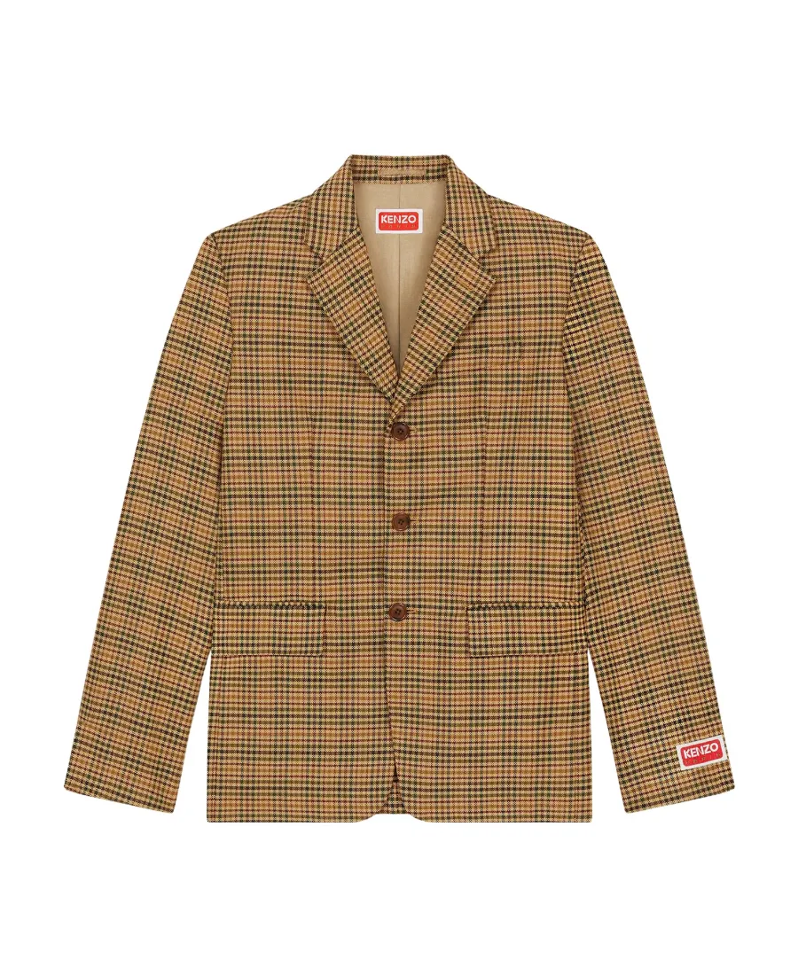 Checked Suit Jacket
