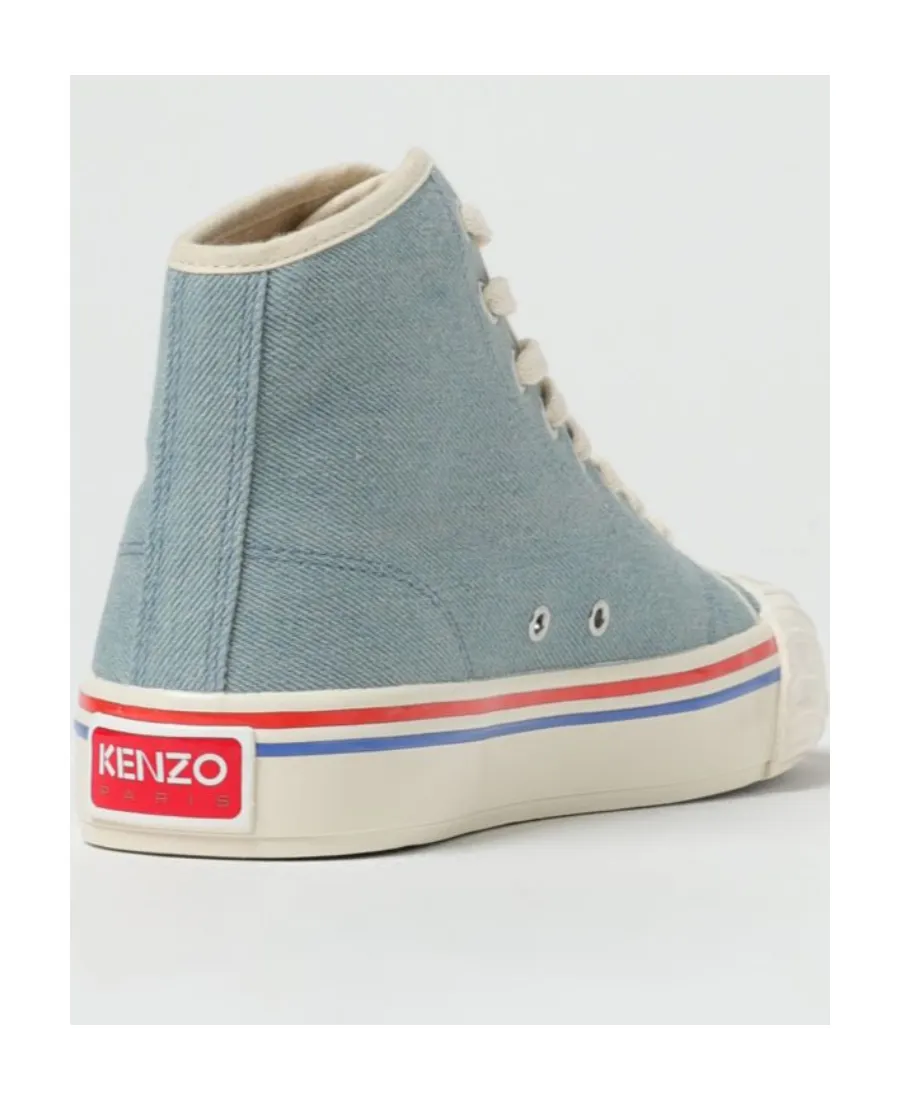 Denim High-Top Trainers
