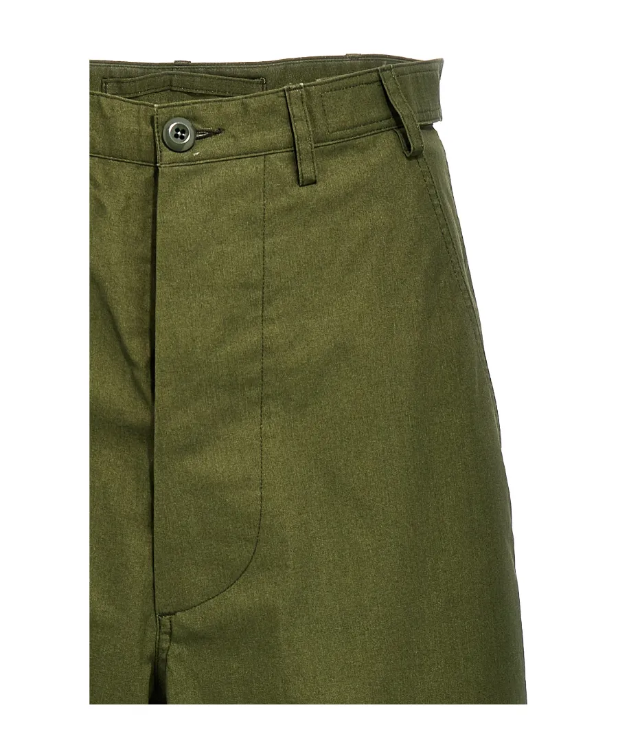 Logo Patch Mid-Rise Wide-Leg Trousers